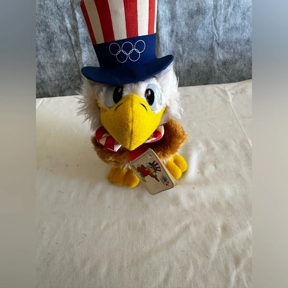 VINTAGE 1984 8250 SAM THE OLYMPIC EAGLE PLUSH BY APPLAUSE WALLACE BERRI sz9”